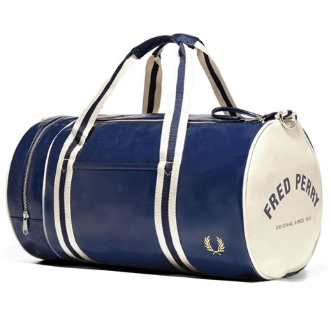 barrel bag mens|fred perry classic barrel bag.